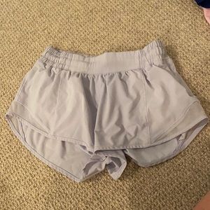 Lululemon lilac hotty hot shorts